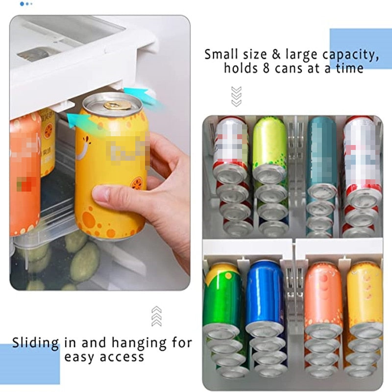 Refrigerator Beverage Organizer Slide Rack - Image 6