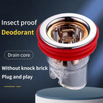 Safe Bathroom Universal Anti Odor Drain Filter Plug