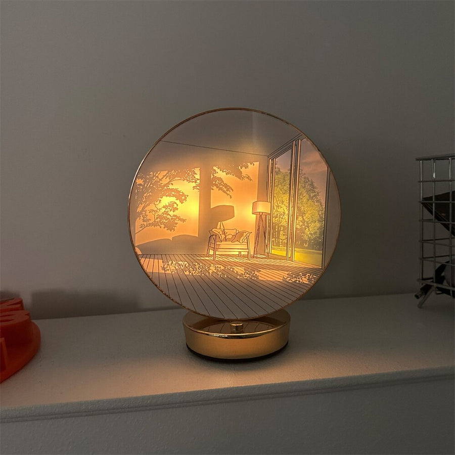 Creative Artistic Orb Painting Table Lamp - Image 1