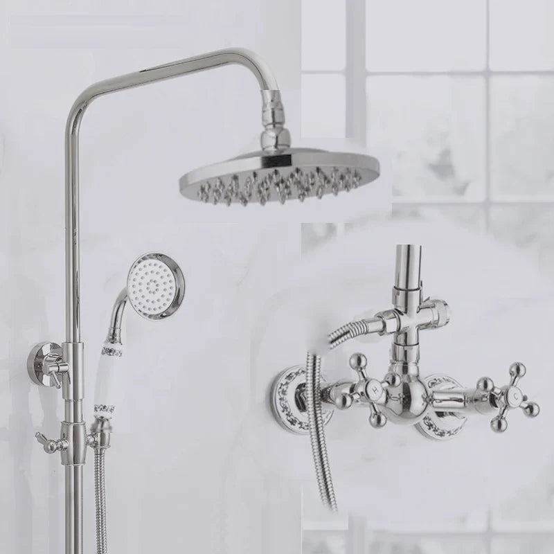 Golden Era Vintage Rainfall Bath Shower System - Image 5