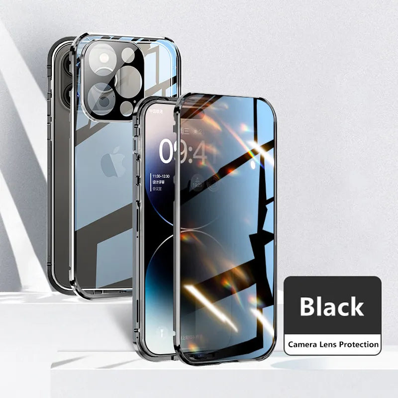 Invisible Shield Full Cover Anti-Peep Privacy  Magnetic Phone Case - Image 13