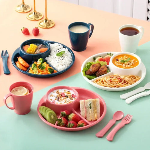 Portion Control Plate Divided Meal Planner Plate - Image 0