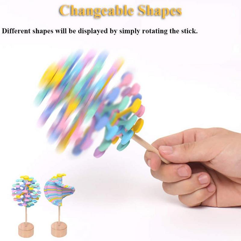 Rainbow Spiral Spin Anti-Stress Toy - Image 4