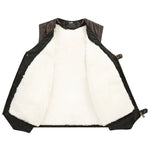 Sleeveless Casual Leather Adventurer Vest