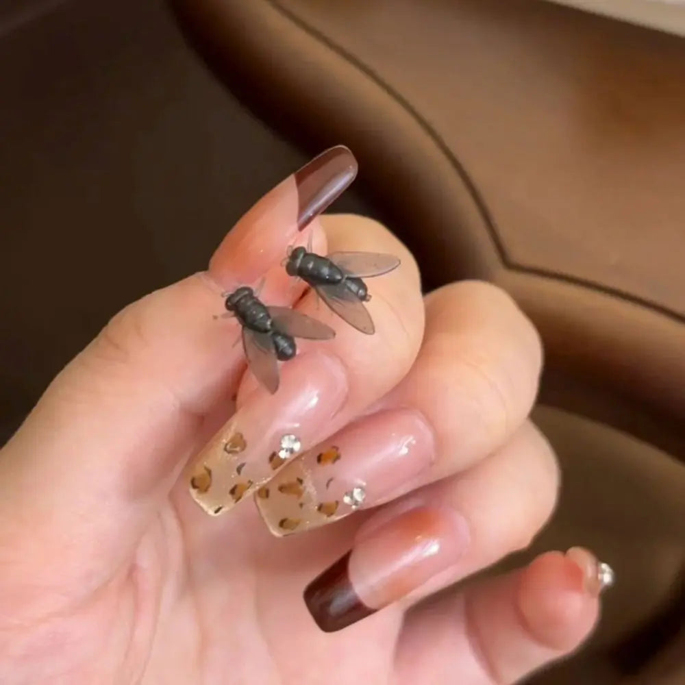 Realistic Fly Abstract Earrings - Image 0