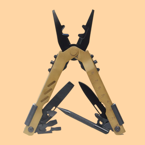 Survival Camping Foldable Knife Pliers Multifunctional Tool - Image 0