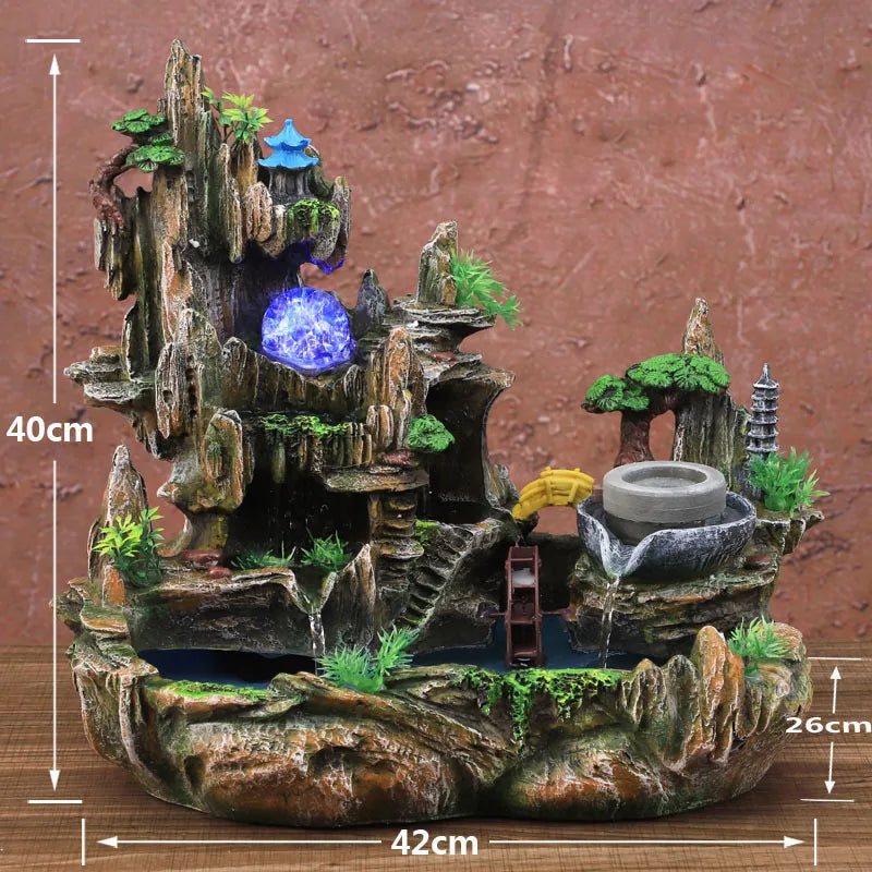 Mystic City Lucky Feng Water Circulation Small Home Decor