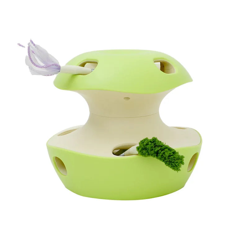 Interactive Apple Style Automatic Cat Teaser Toy - Image 6