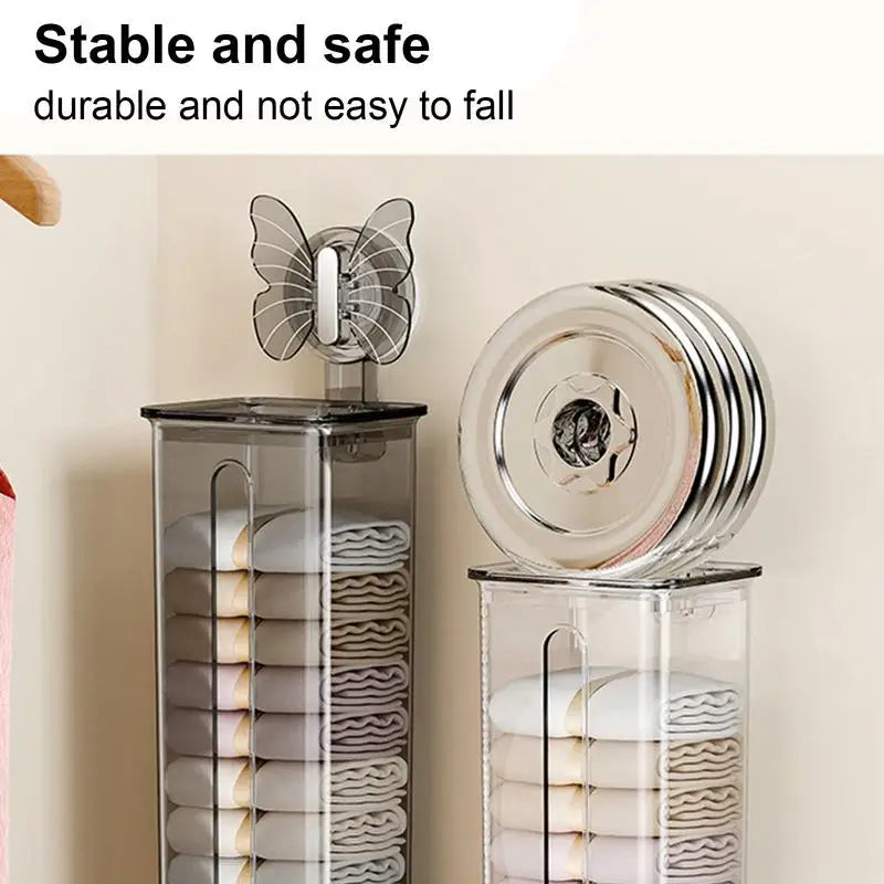 Transparent Multifunctional Wall-Mounted Sock Organizer - Image 3