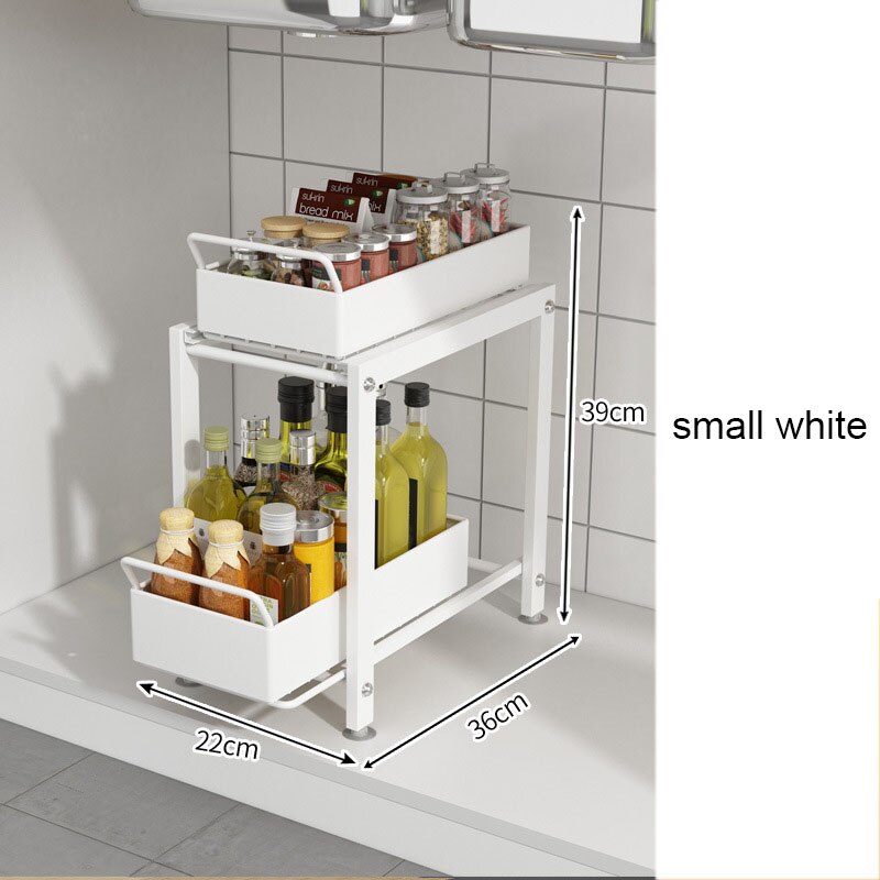 Multi-Layer Under Sink Cabinet Organizer Shelf - Image 2