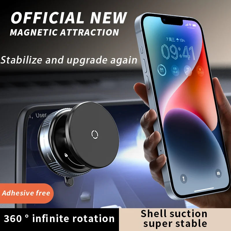 Rotating Magnetic Super Strong Vacuum Car Phone Holder