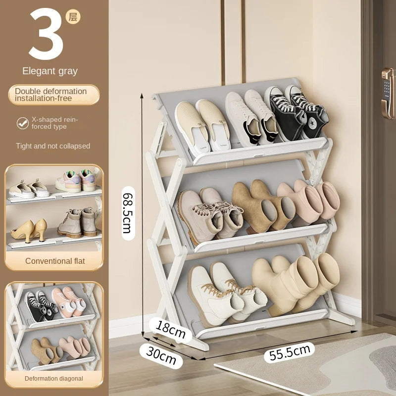 Shoe Organizer Vertical Space-Saving Rack - Image 6