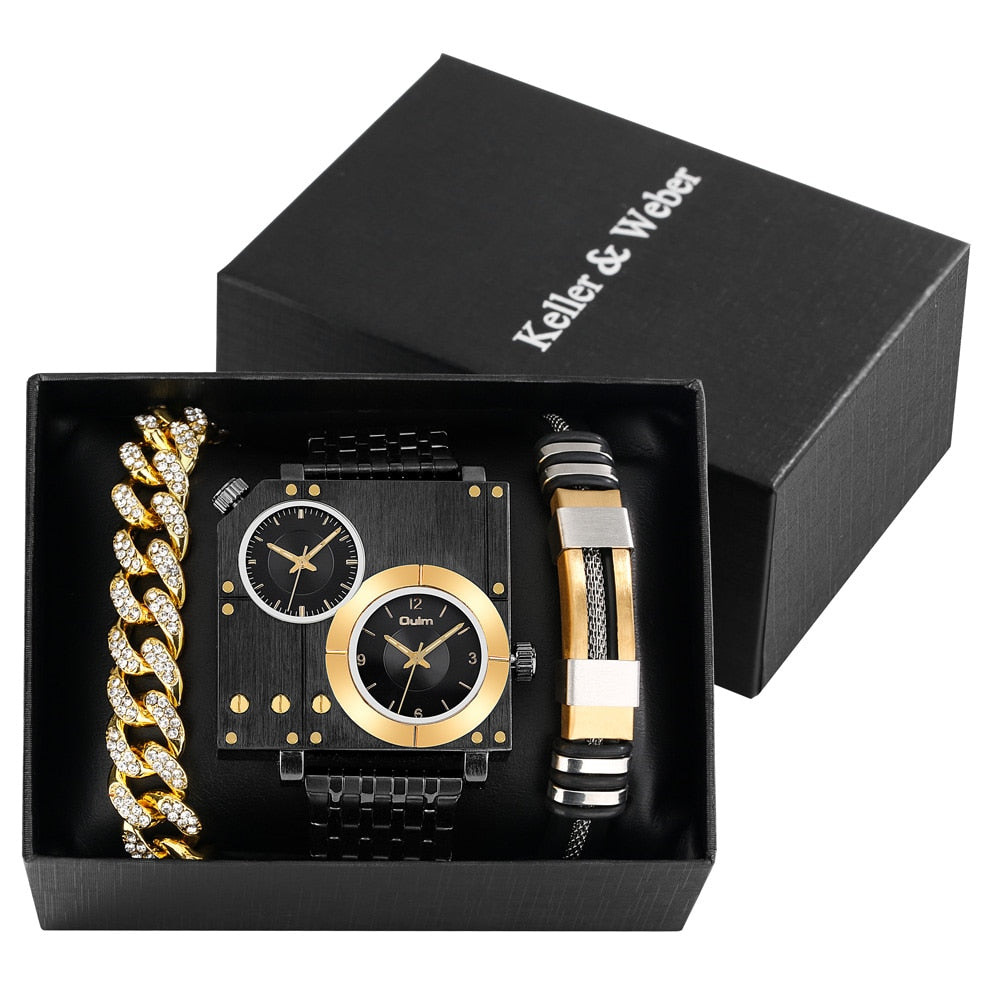 Ultimate Time Keeper Square Watch Gift Set