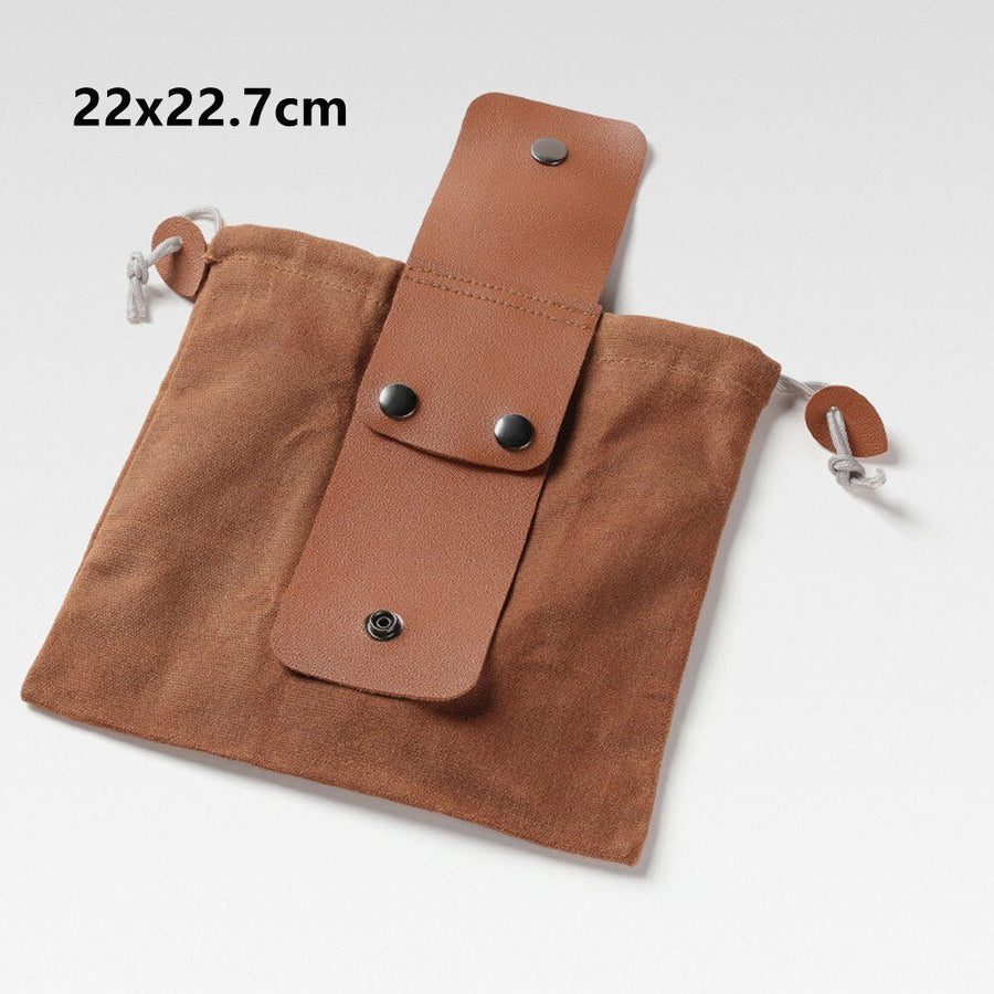 Premium Leather Canvas Hiking Bag - Image 10