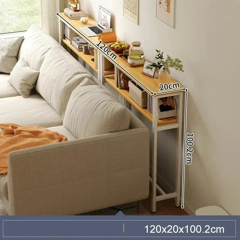 Sofa Gap Table Narrow Modern Space-Saving Table