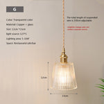 Nordic Brilliance Transparent Glass Pendant Lamp