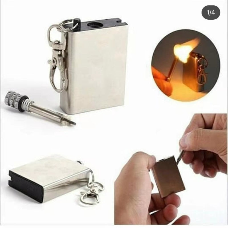 Permanent Fire Stainless Steel Match Lighter - Image 2