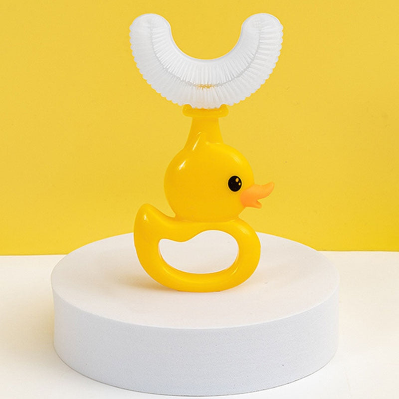 Duck U-Shaped Kids Toothbrush - Image 0