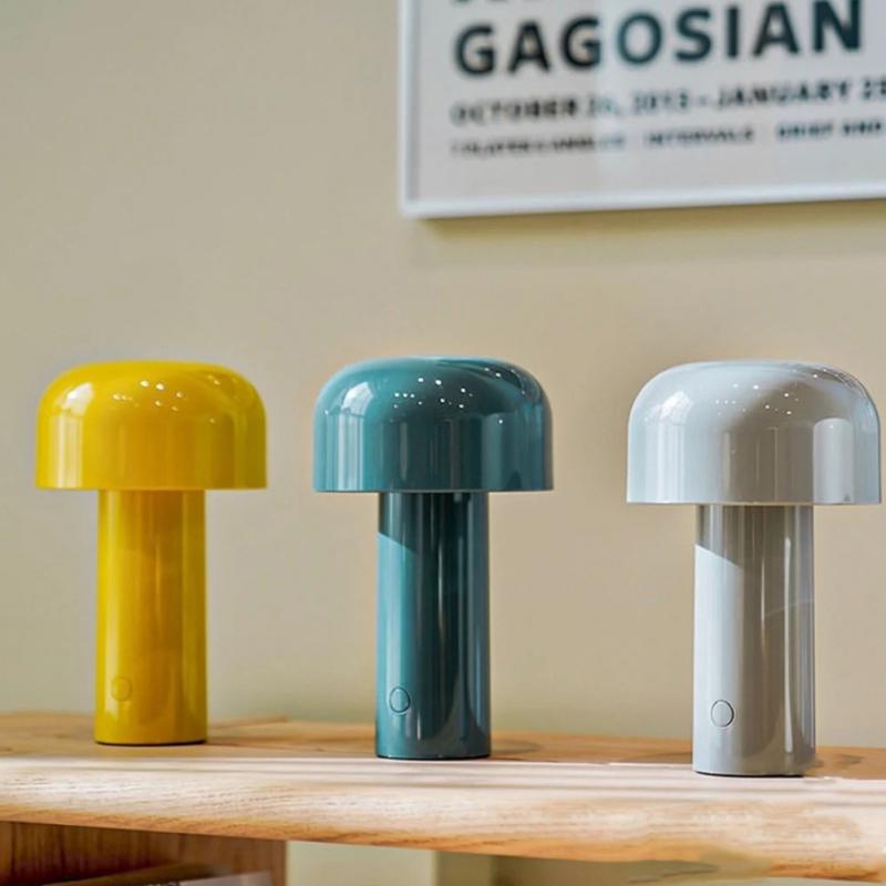 Italian Style Rechargeable Mushroom Table Lamp - Image 0