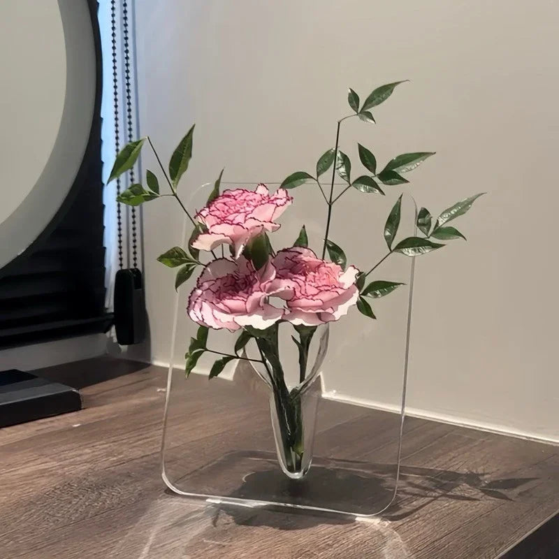 Artistic Butterfly Clear Flower Vase - Image 5