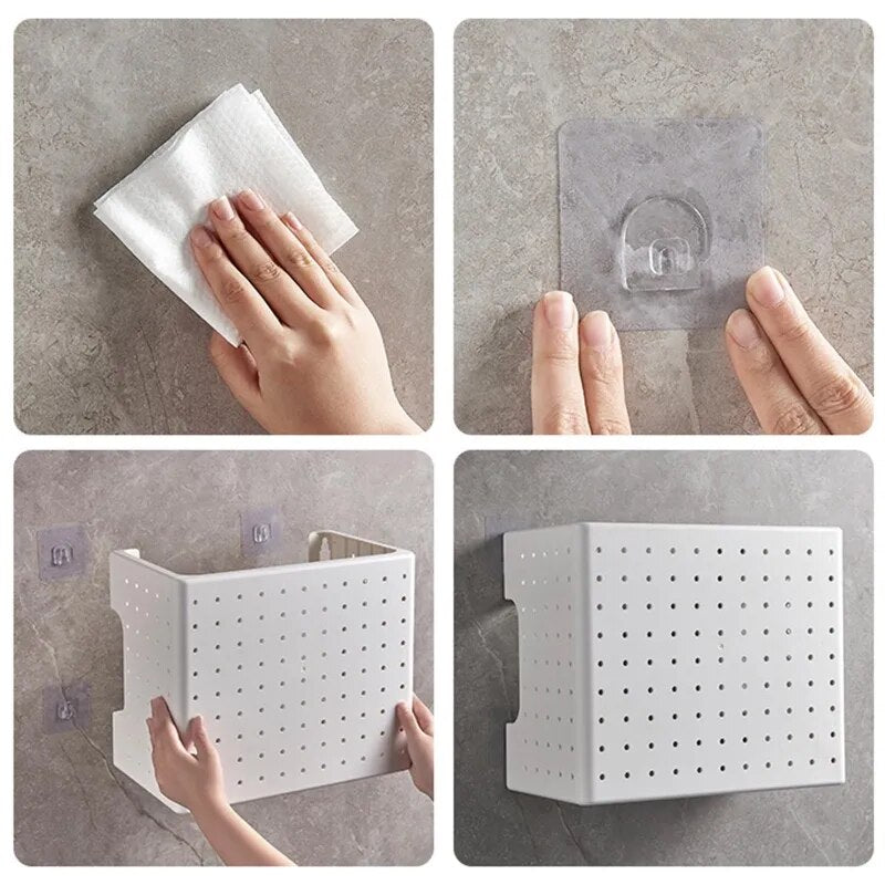 Kitchen Organizer Wall-Mounted Hole Board Storage Rack - Image 4