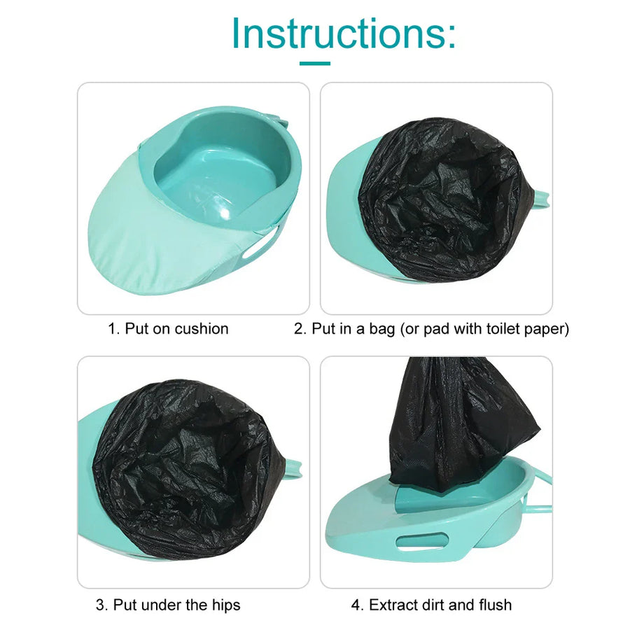 Portable Household Easy-Cleaning Elderly Bed Toilet - Image 3