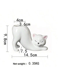 Grow a Tail Cat-Shaped Planter Vase - Image 5
