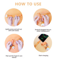 Cute Cat Universal Phone Charger Keychain - Image 5