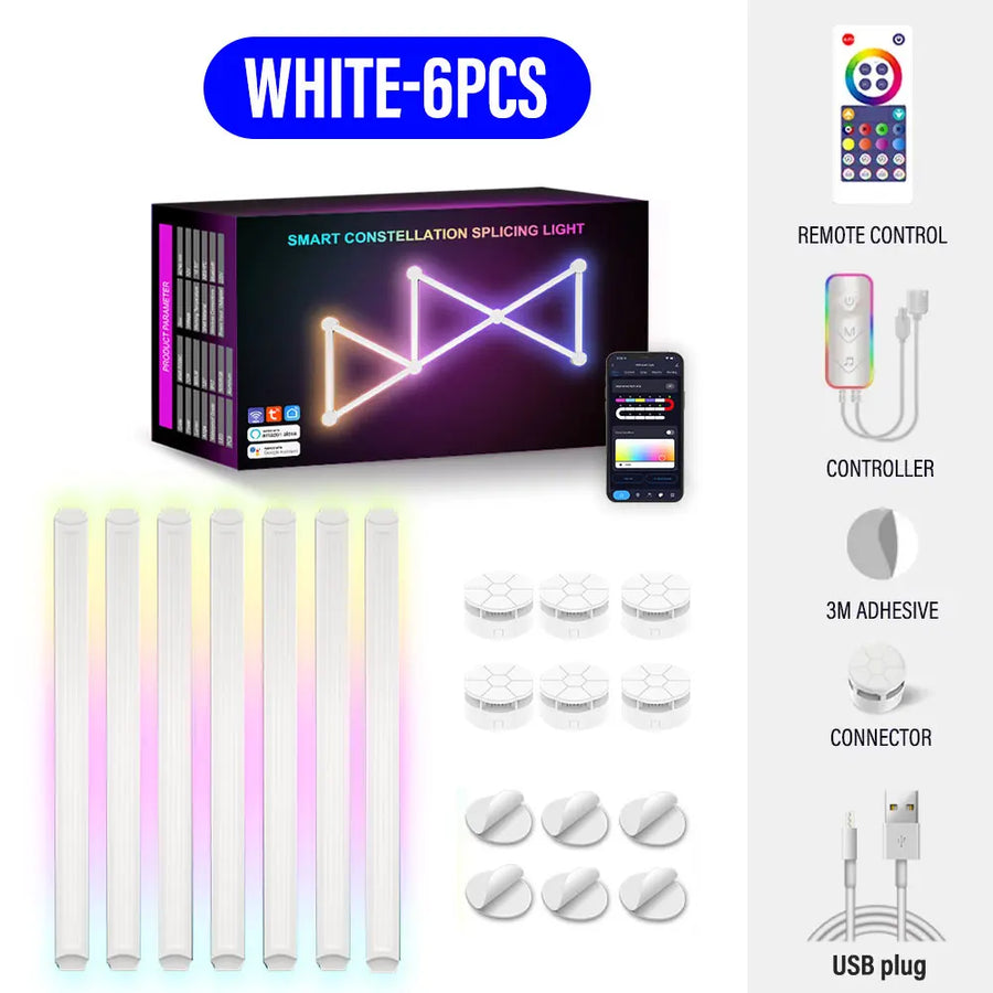 Smart Mosaic DIY Ambient Intelligent App Control Wall Lamp - Image 5