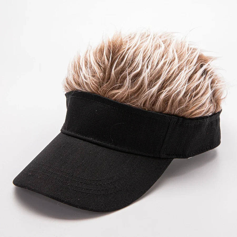 Hip-Hop Fake Hair Baseball Hat - Image 9