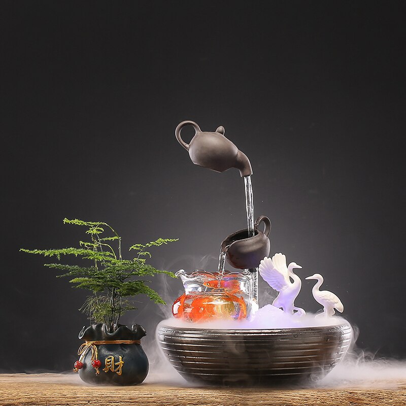 Luxury Waterfall Incense Burner Aromatherapy Mini Fountain