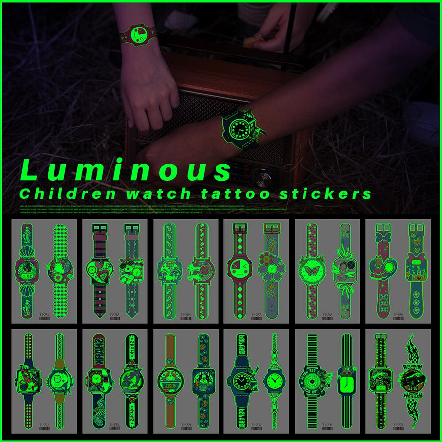 Luminous Temporary Tattoo Watch Sticker - Image 5