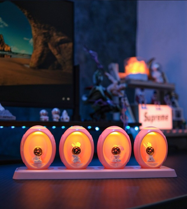 Space Capsule Voice Control Colorful Night Lamp - Image 4