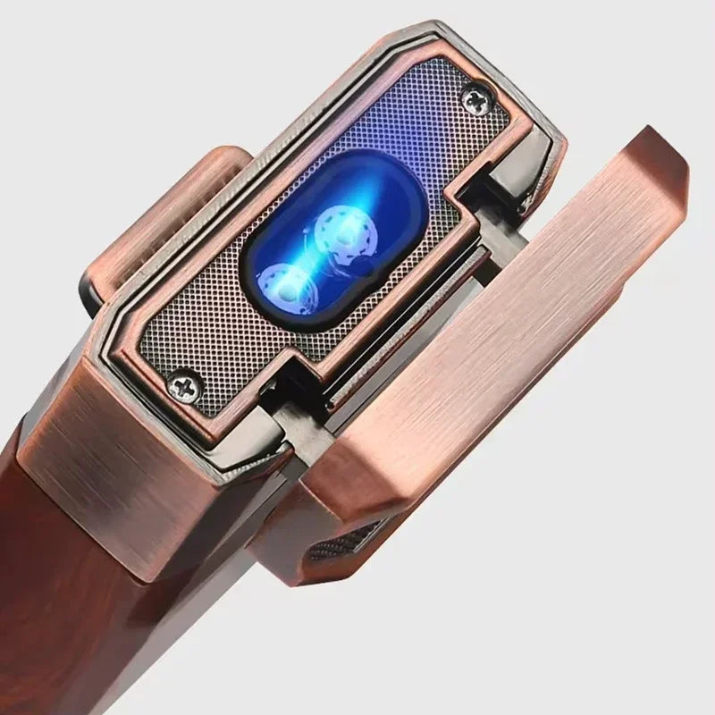 Metal Double Jet Flame Wind Proof Butane Lighter - Image 2