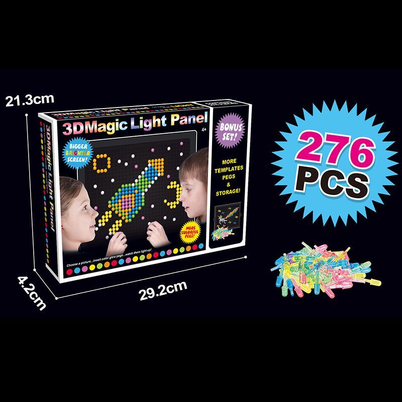 Creative LED 3D Pixel Puzzle Toy Set