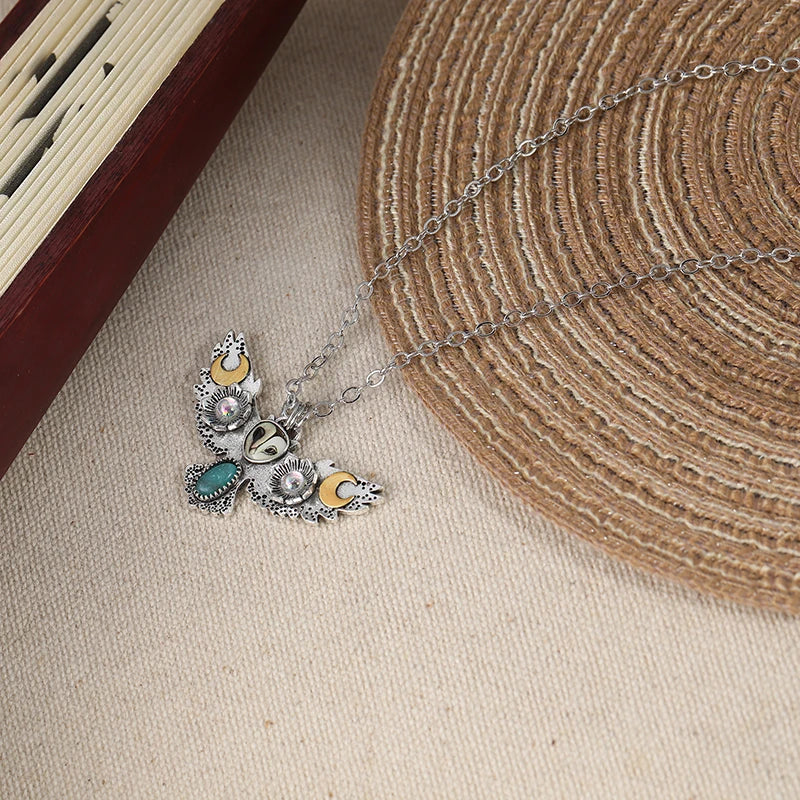 Quiet Watcher Owl Charm Necklace - Image 5