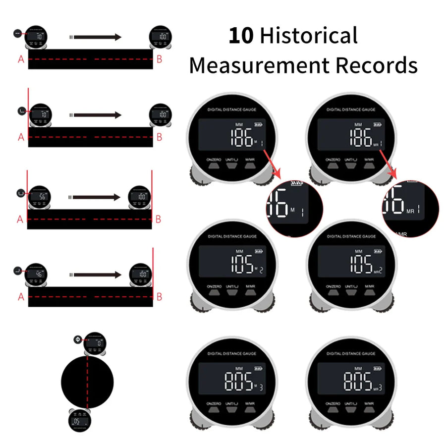 High Precision LCD Display Rechargeable Digital Ruler - Image 4