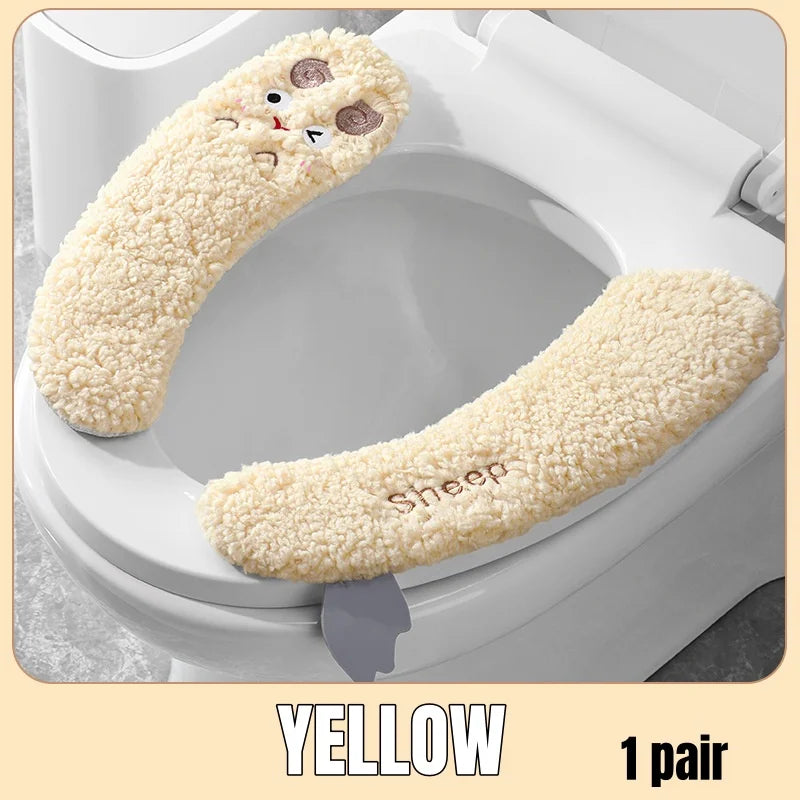 Cozy Plush Warm Toilet Seat Cover - Image 8