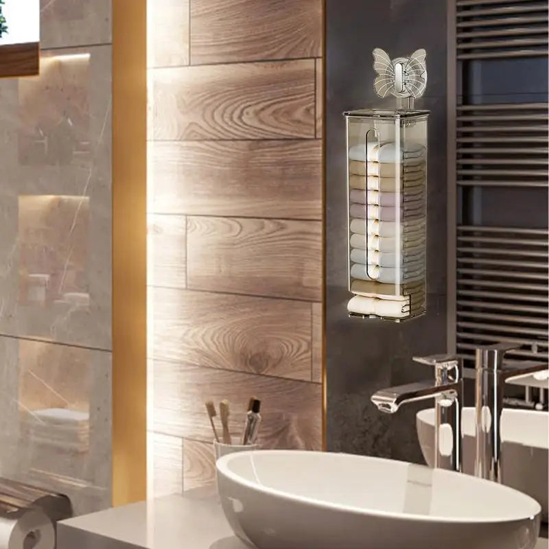 Transparent Multifunctional Wall-Mounted Sock Organizer - Image 2