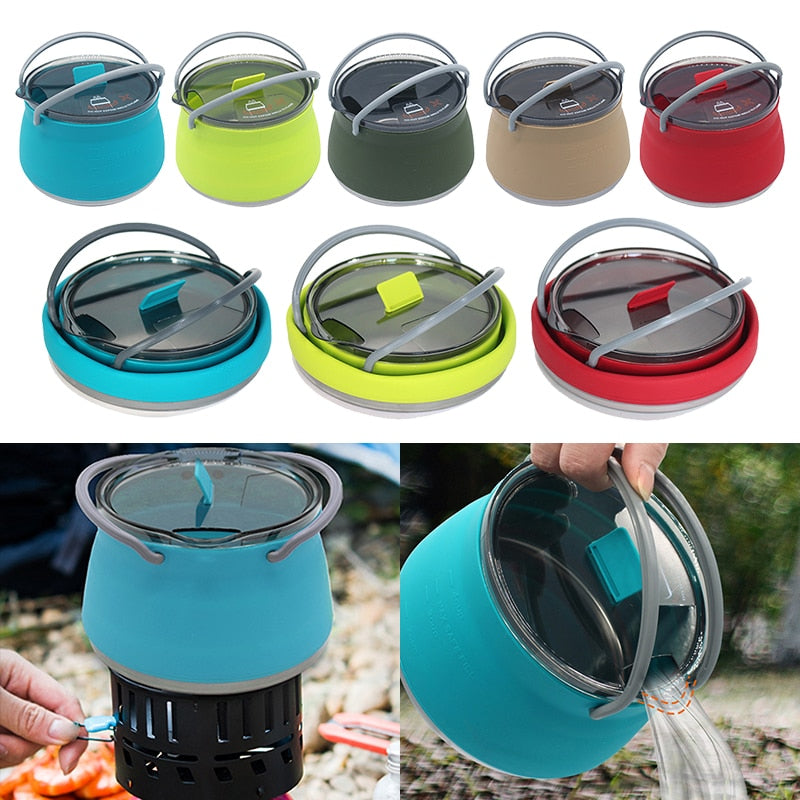 Travel Go Multifunctional Collapsible Outdoor Kettle - Image 2