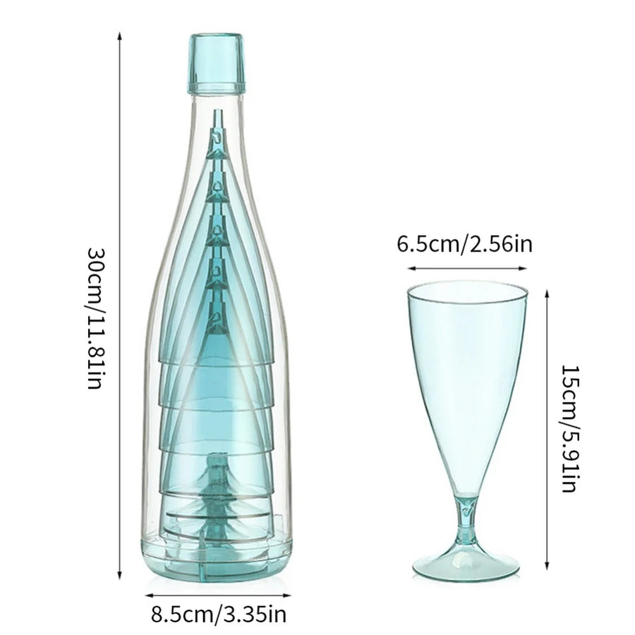 Portable Travel Wine Glass Bottle Set - Image 6
