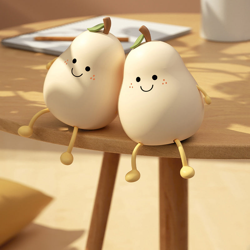Cute Pear Bedside Touch Night Lamp - Image 3