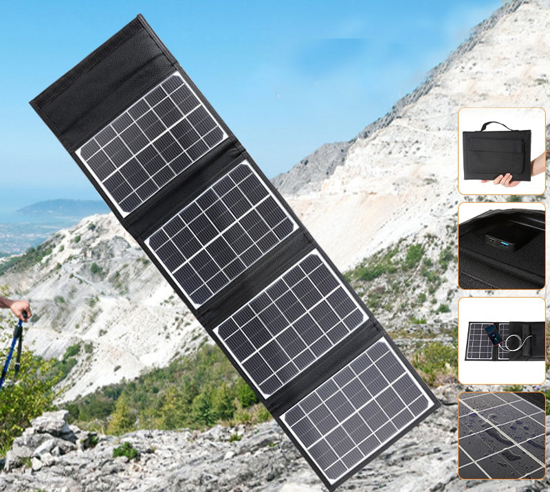 Solar Power Foldable Travel Power Bank - Image 0