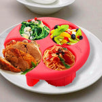 Kids Food Four-Section Portion-Control Serving Tray