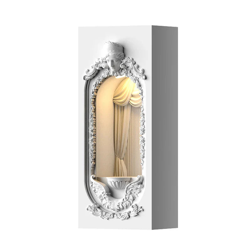 Corner Embedded Chic Bridal Scene Night Lamp