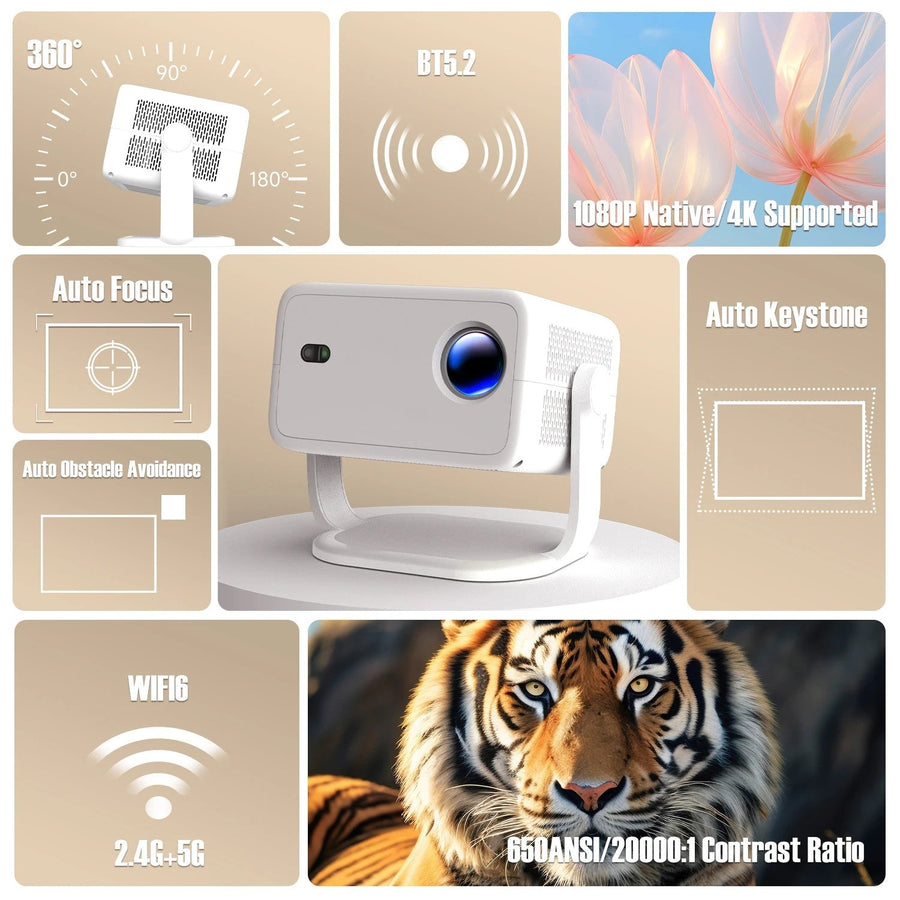 Ultra Bright 4K Wireless Home Cinema Projector - Image 2