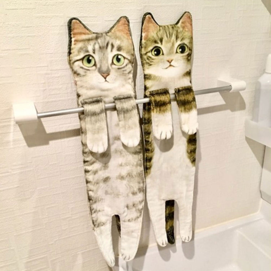 Quick-Dry Cat Soft Hand Towels - Image 9