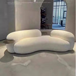 Nordic Style Sculptural Curved Artistic Lounge Sofa