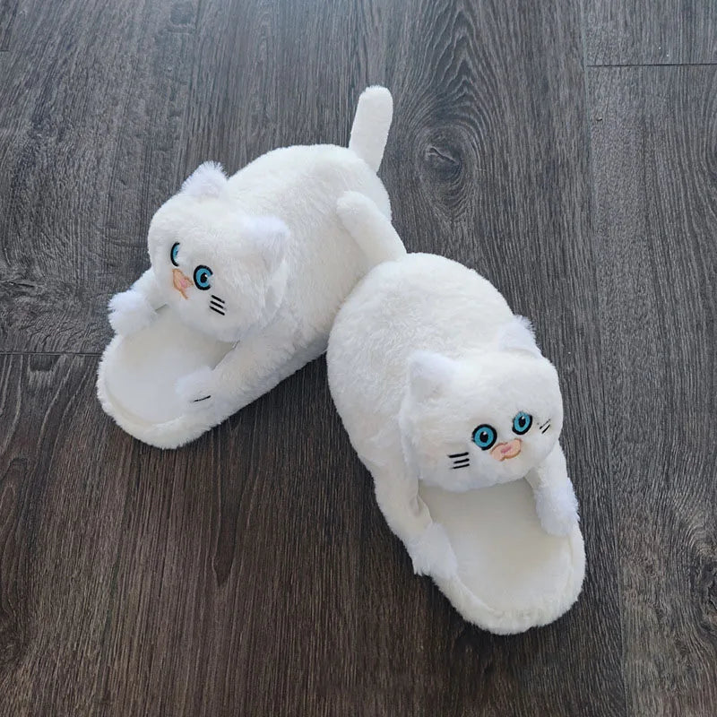 Cuddle Cat Plush Slippers