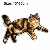 Pawprint Cute Cat-Shape Area Rug
